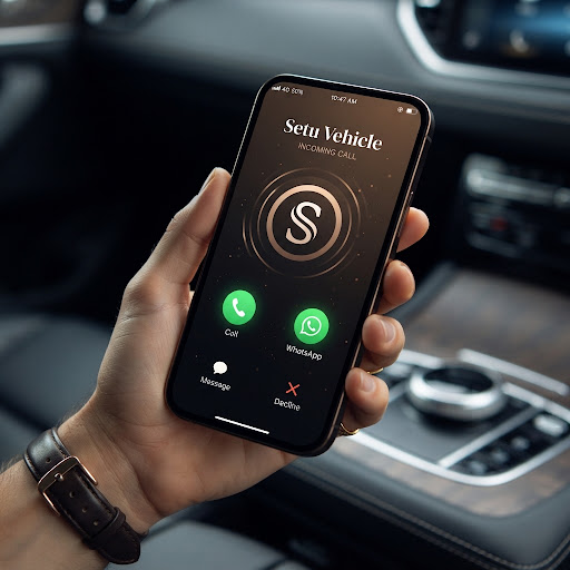 Setu vehicle call and whatsapp interface